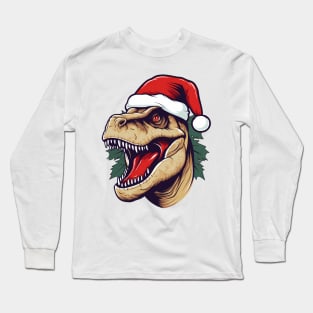 Christmas TRex Long Sleeve T-Shirt